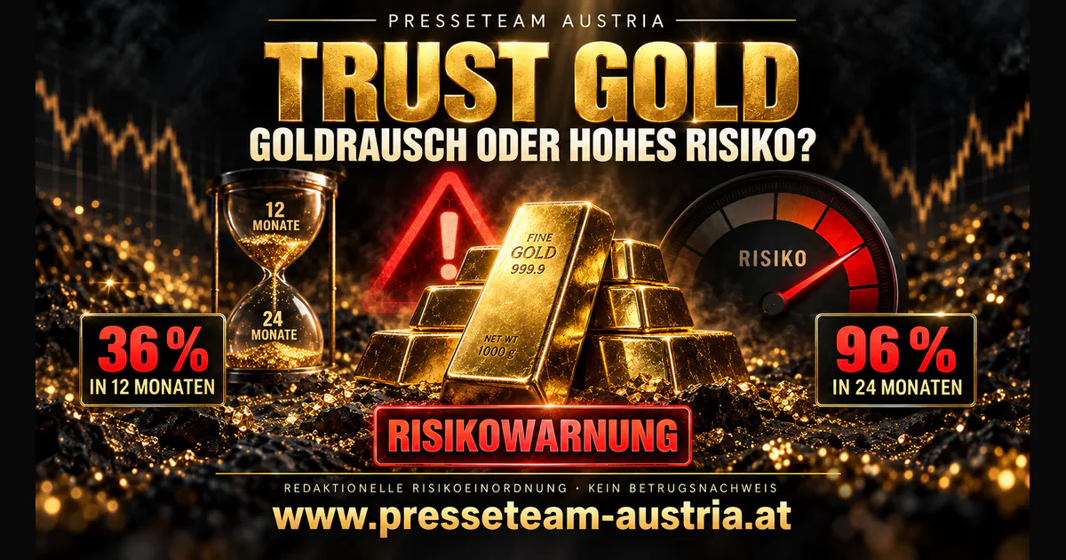 TRUST GOLD im Risiko-Check: 36 bis 96 Prozent Rabatt und offene Fragen zur Absicherung