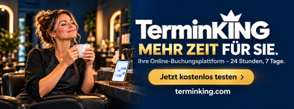 TerminKing – Mehr Zeit für Sie Online-Buchungsplattform für Ihren Betrieb. Jetzt kostenlos testen.