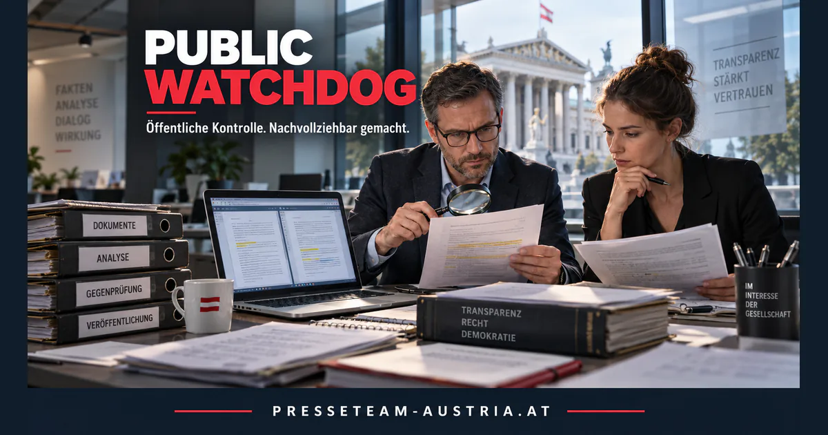 Public-Watchdog ist eine Tätigkeit: So machen wir öffentliche Kontrolle nachvollziehbar